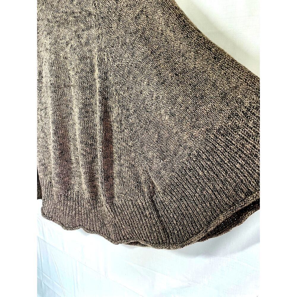 SOFT SURROUNDINGS Knit Poncho Cape Size L/XL Wrap Marled Cozy Lagenlook Hygge - Picture 7 of 12